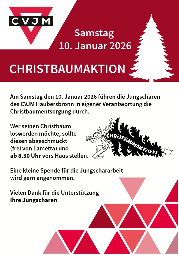 Christbaumsammlung am 10.01.2026